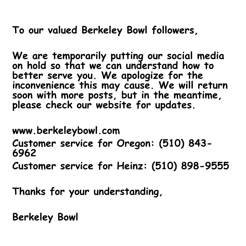 Berkeley Bowl tweet media