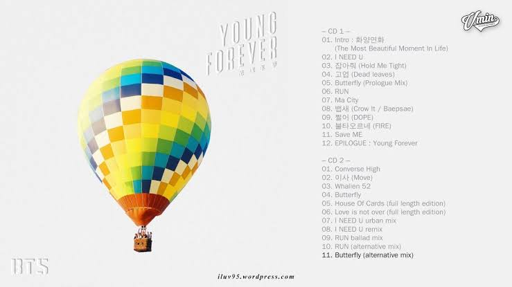 10. The most Beautiful Moment in life; Young Forever - BTS