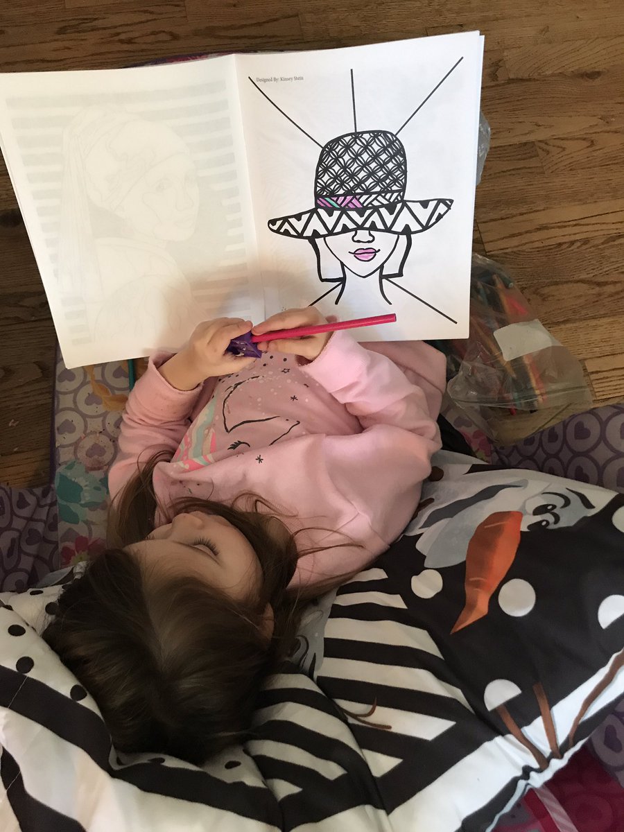 Norah loving her LHS coloring book! It was supposed to be for Christmas but dad’s a sucker! #ConnectedLancer