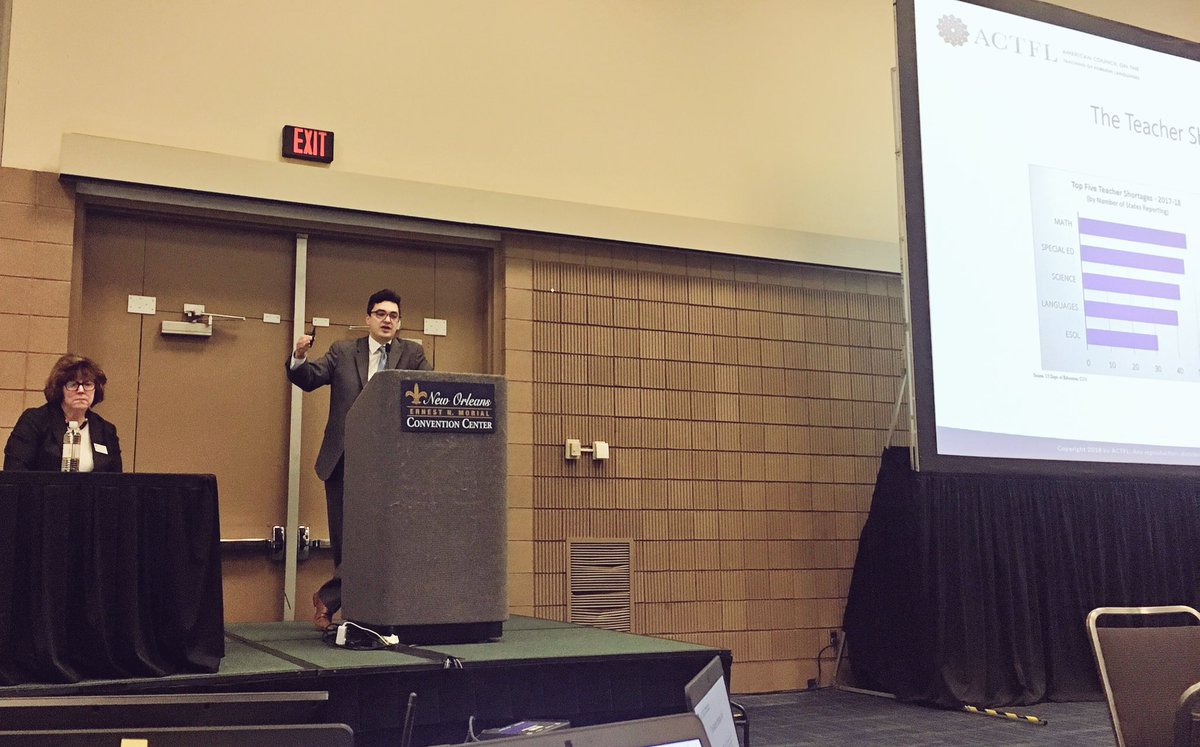 SheridanGroupDC's tweet photo. TSG is thrilled to be participating in the #ACTFL2018 Convention in New Orleans! We enjoyed talking federal policy and election impact at today’s #AssemblyofDelegates and are excited about the next few days! https://t.co/DeCOreUC6c