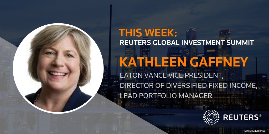 Reuters_Summits's tweet photo. Today Kathleen Gaffney of @EatonVance will join @Reuters at the Global Investment Outlook Summit. Follow along at https://t.co/eX0uxiBk6G #ReutersSummits https://t.co/huB9pAq5Bf