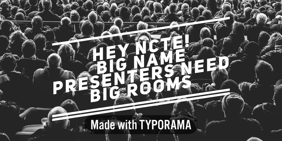 Quinlan_Shawn's tweet photo. #NCTE18
First two sessions were overcrowded and many didn’t get in. Tovani and Fisher warrant BIG rooms. New conference year-same ‘ole problems. https://t.co/ELv5UhLYDm