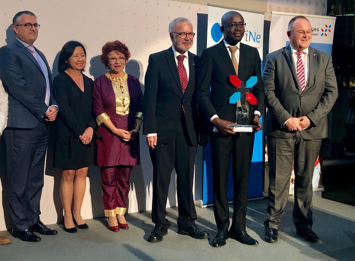 MFA_Lu's tweet photo. Minister #RSchneider & @MFA_LU congratulate the winner of the 9th #EuropeanMicrofinanceAward, @AdvansRCI! Advans offers technological solutions adapted to the needs of Ivorian cocoa farmers in terms of savings and transactions, as well as credits for schooling @e_MFP #emw18 https://t.co/RyZb0QWaP2