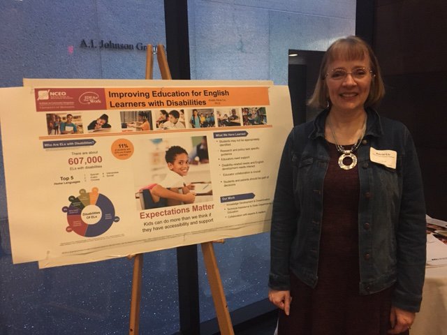 NCEOinfo's tweet image. NCEO&apos;s Kristi Liu presented a poster session at the annual University of Minnesota Equity and Diversity Breakfast today, giving a broad overview of NCEO&apos;s work. The Breakfast recognizes the students, staff, and faculty who exemplify UMN&apos;s commitment to equity and diversity.