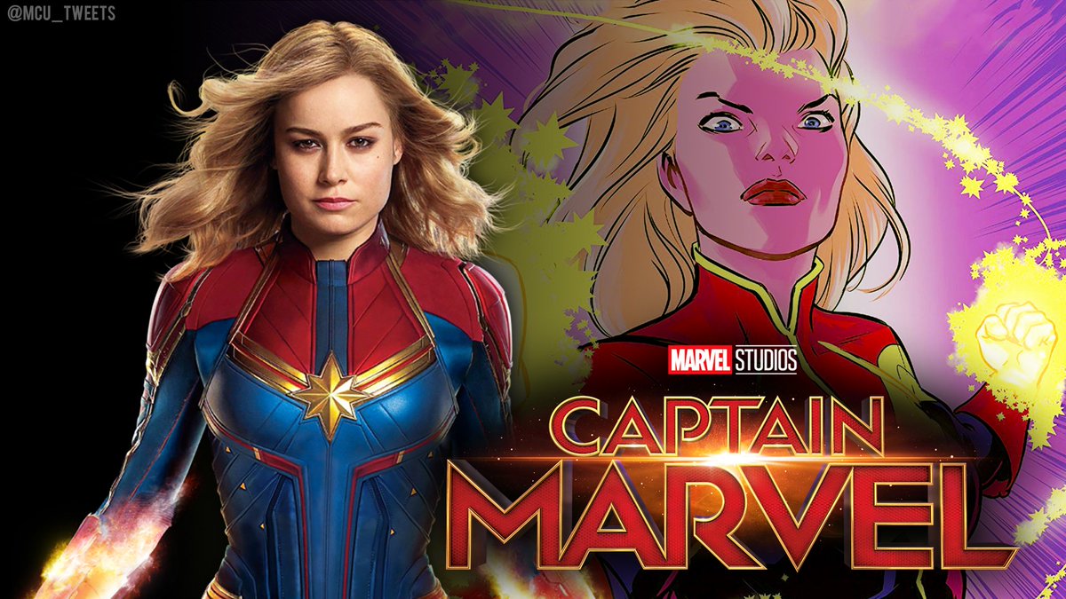 MCU_Direct's tweet photo. Next year's CAPTAIN MARVEL movie will be based on the recent @kellysue comics run, which protrayed the hero as a space commander-type with an Air Force background!  https://t.co/fgib44t3Bf https://t.co/BqhsbYkeaa
