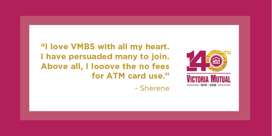 myvmgroup's tweet photo. Sherene has been a member since 1988, when she got her first passbook as “a likkle pickney”. She has multiple VM accounts because, as she says, our interest rates are something to be reckoned with. #ThankYouSherene #VM140 https://t.co/7wErTjzLGk