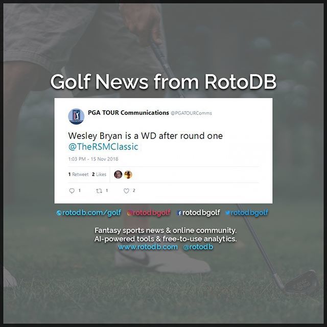 rotodbgolf's tweet photo. https://t.co/lsuFrecks0 Sports News from PGA TOUR Media #Sports #Fantasy #FantasySports #Golf #PGA #FantasyGolf #Golfing #PGATour https://t.co/dnhRcX10AP