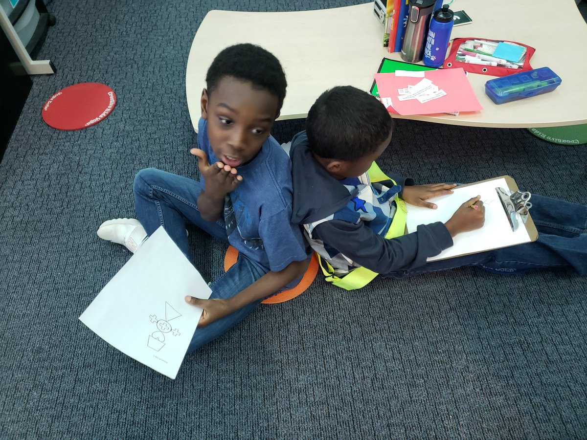 Practicing our communication skills with a fun activity. #wb2020 #Roosevelt2020