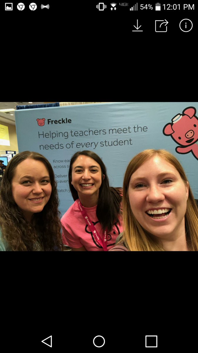 ohotzkesclass's tweet photo. #IETC2018 with my favorite @learnfreckle! https://t.co/wlccqE2aDH
