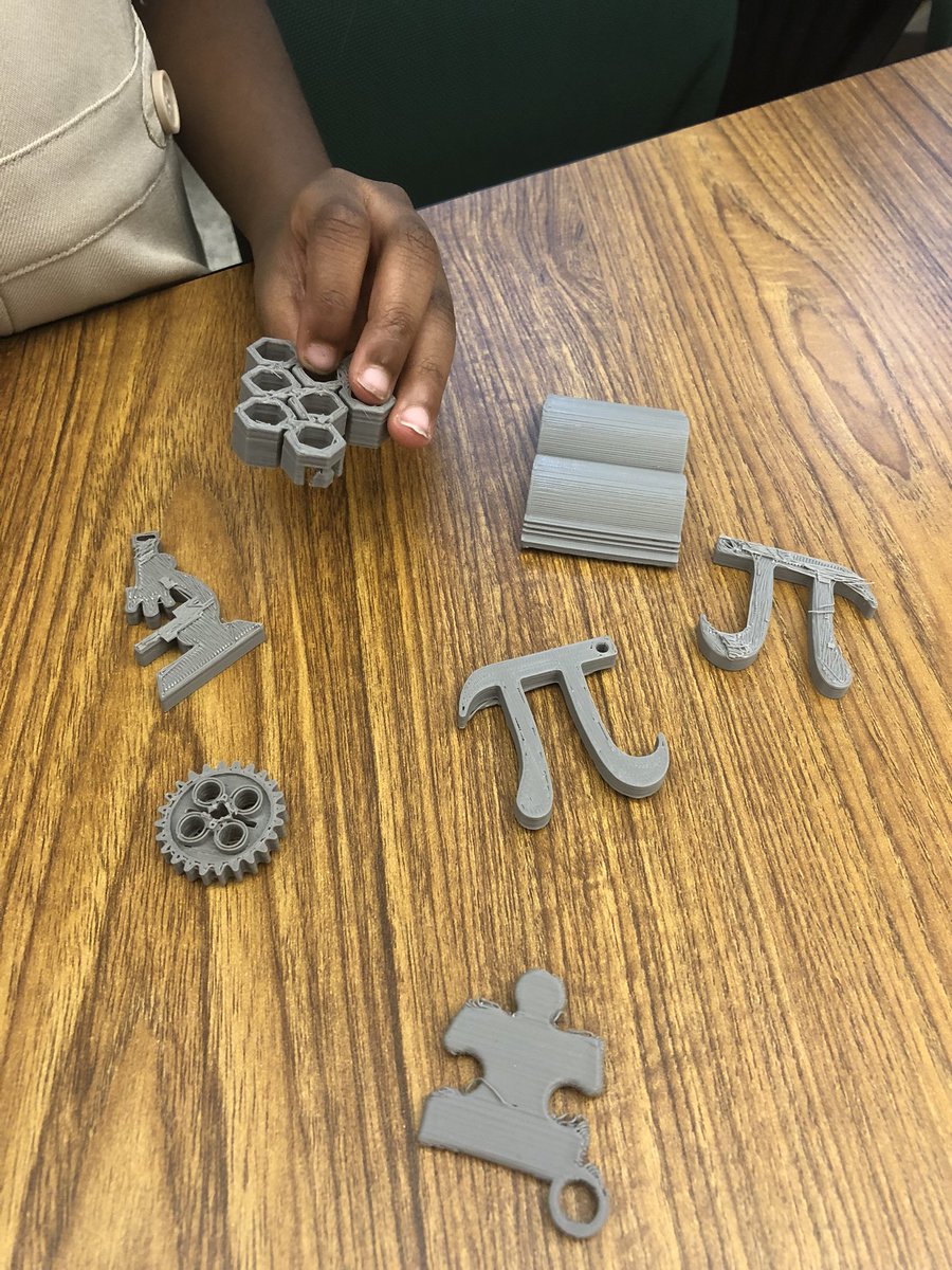 Our <a href="/makerbot/">MakerBot</a> printer is being put to good use !! We’re working on symbols that represent our school, our students , and all of the amazing things we are learning each day . Completed project coming soon 😬 #makers #3Dprinting #STEM #science #math #technology #reading