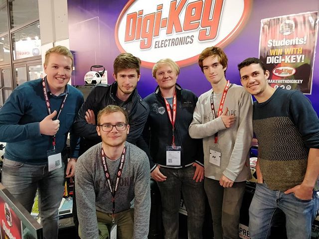 Thomashure's tweet photo. Because we love electronics #makewithdigikey #thomasmore #ele18 @digikey https://t.co/td4kmnXISN https://t.co/zlC9GgvW3i