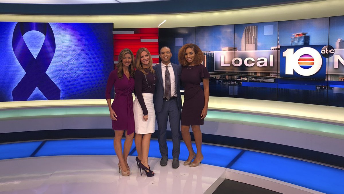 Wplg Local 10 News On Twitter The Wplglocal10 Team Wears Purple Today To Honor Worldpancreatic Day