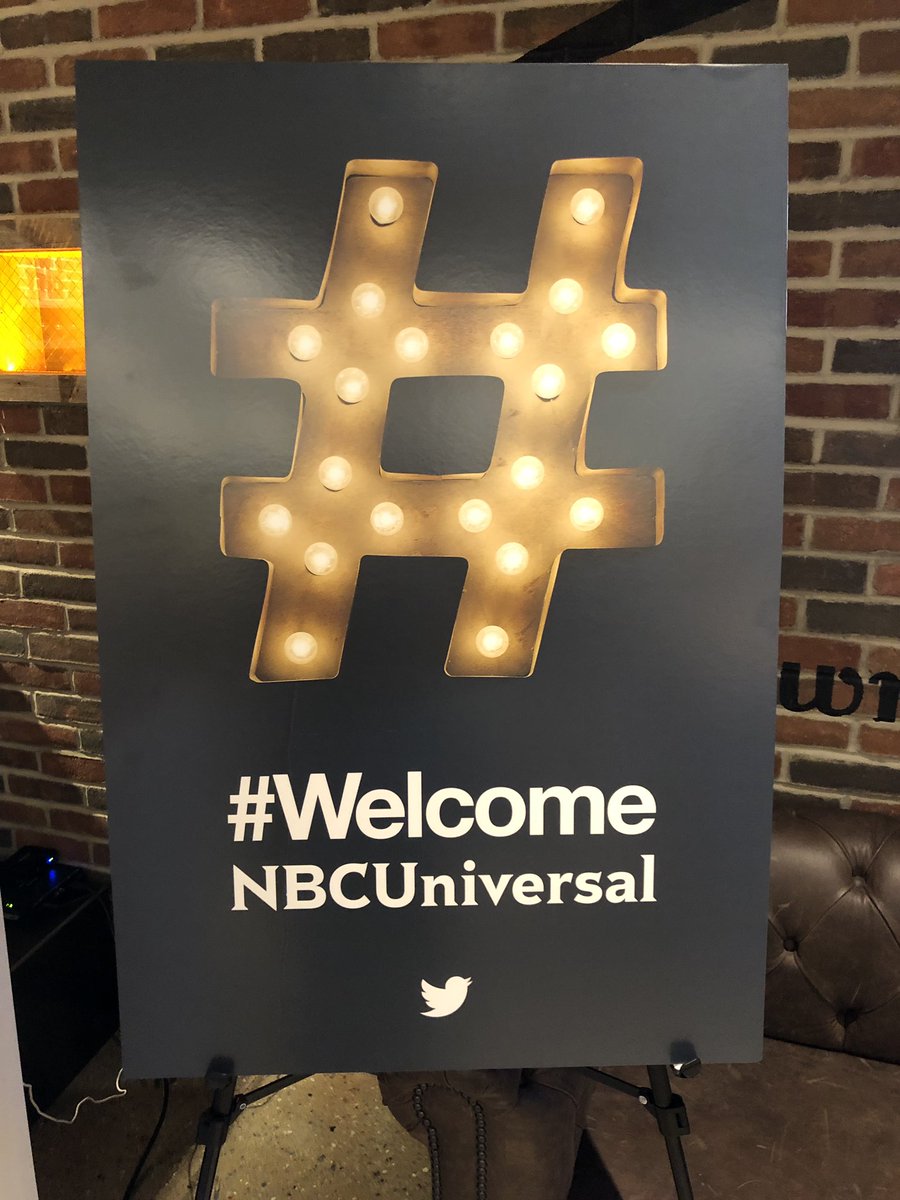 ged's tweet photo. .@Derella kicking off the #NBCUTweets event with our amazing partners from @NBCUniversal! https://t.co/mmOHUMFA4F