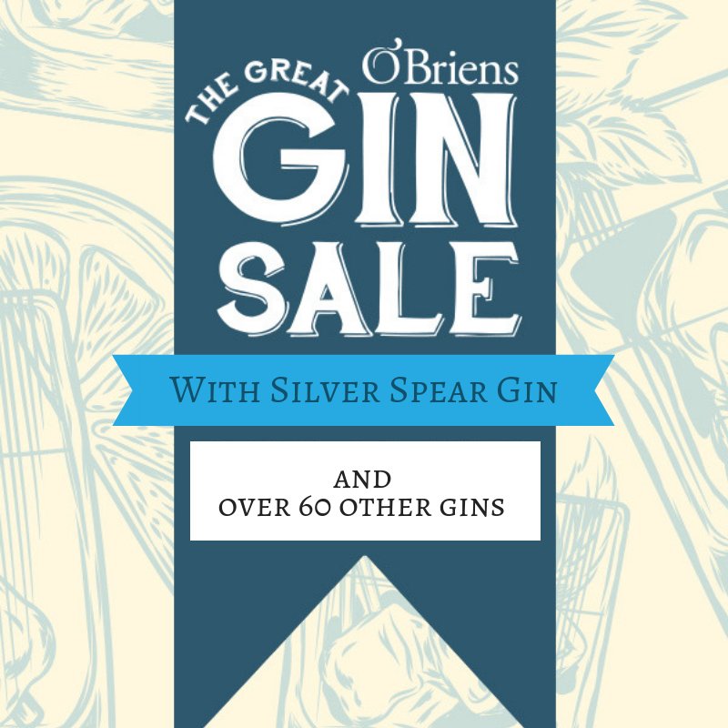 SilverSpearGin's tweet photo. Who loves a good sale?? 🙋 #SilverSpearGin is now part of @OBriensWine's national gin sale from now until January 3rd 2019 🍸 https://t.co/Eb6EHAxlOi