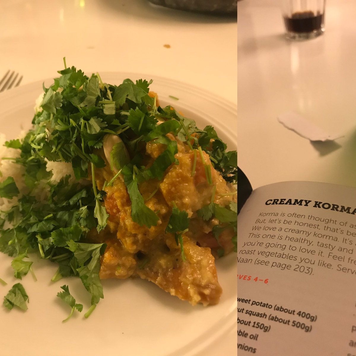 onmyplate2day's tweet photo. #dinner #bosh creamy korma yum yum get the book! Just do it! #vegan #veganfood #whatawaist #alsobreakfastandlunchuntil nothingremains #yummy https://t.co/358IYSgneU