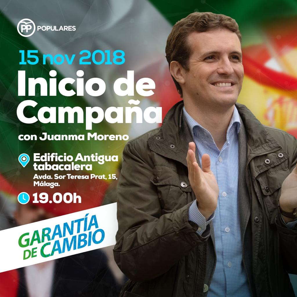 ppopular's tweet photo. 📡 En unos minutos, no te pierdas el inicio de campaña de las elecciones andaluzas, con la presencia de @pablocasado_ y @JuanMa_Moreno desde Málaga.

#GarantíaDeCambio https://t.co/UB4HZfp5pf