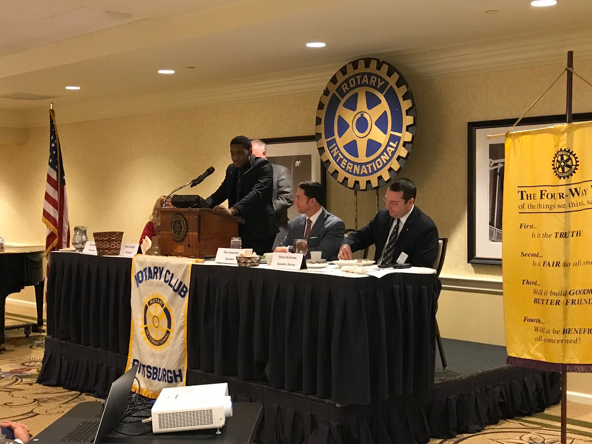 CityHighPgh's tweet photo. The luncheon was to recognize Jamir for excellence in school and service and to encourage his ongoing commitment to making the world a better place. @Rotary @RotaryPGH #CityHighPgh #Classof2019 #Rotary #Award #StudentofDistinction https://t.co/jpQuIum1F7
