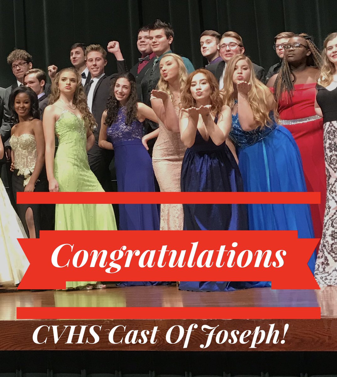 dakotatheatre's tweet photo. Congratulations CVHS cast and crew on a great production of Joseph and the Amazing Technicolor Dreamcoat! We LOVED it last week! Job well done! Break legs this weekend! 
-💛- Dakota’s cast/crew of Beauty and the Beast🎶🕰🕯🎭🎶
 #sisterschools @cvchoirs @MrMarinello @cvchoirsPF https://t.co/C9GC1aykt6