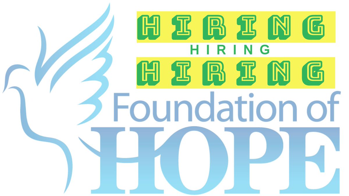 Foundation of HOPE is Hiring! There's an opening for a Licensed Clinical Social Worker. If interested, please apply or pass along. Job: indeedhi.re/2B8v0aK 
#socialwork #counseling #nonprofits