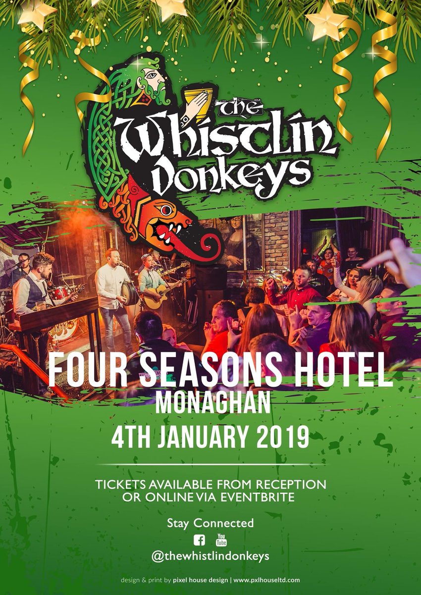 _thedonkeys's tweet image. We will be in Four Seasons Hotel, Monaghan on 4th January for a seated concert!

Tickets are now available on our Facebook page, Eventbrite or the hotel reception.

We are really looking forward to this one :)
