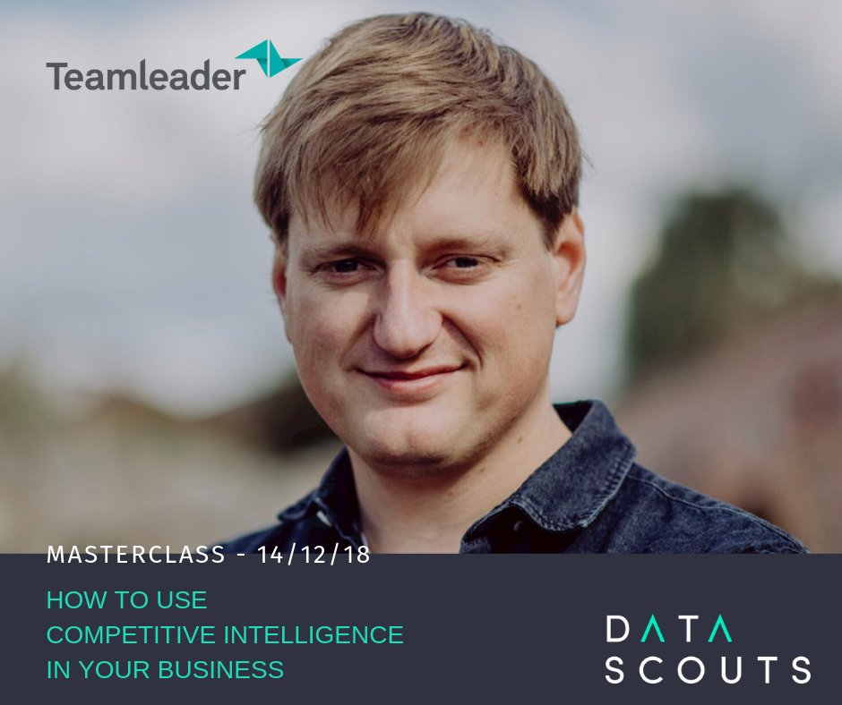 DataScouts's tweet photo. And our first guest speaker is โฆ. @jeroendewit. Ceo at @teamleader ! โจHe sure knows a thing or two about competitive analysis.
โก๏ธ https://t.co/viZC590lAz
#competitiveintelligence #teamleader #datascouts #masterclass https://t.co/2ghFH7tJu1