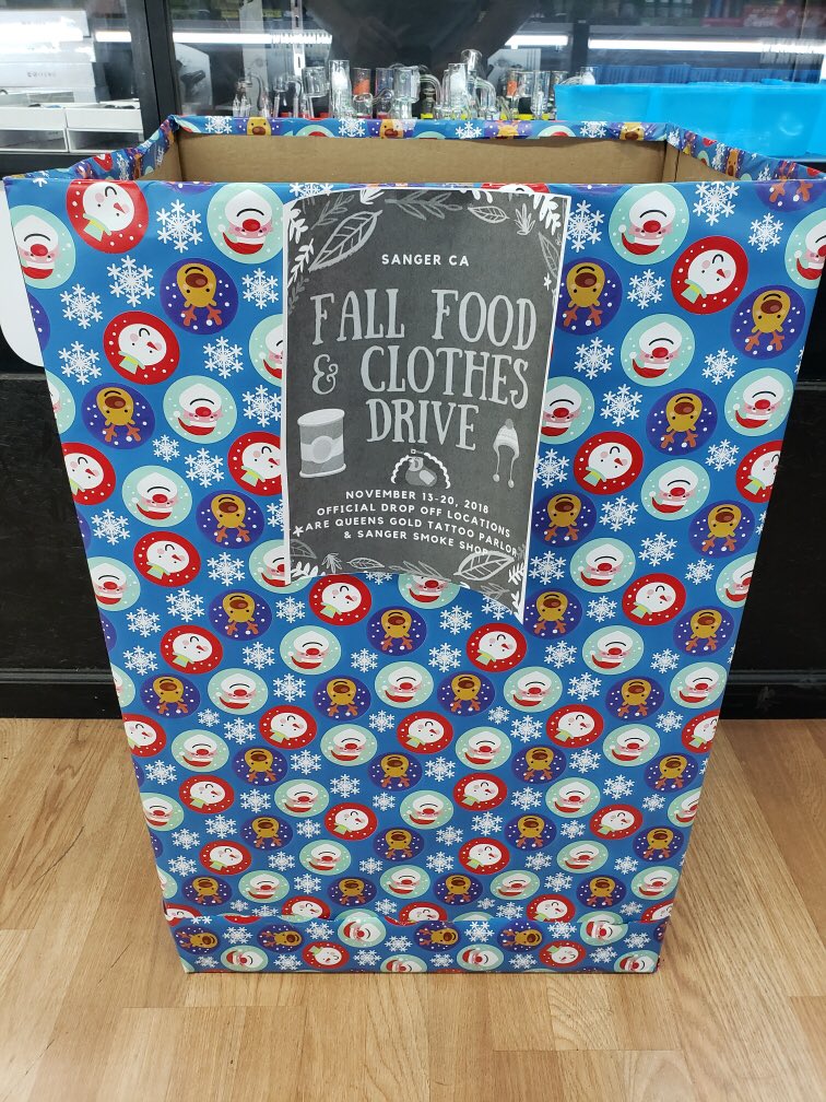 RobZeal559's tweet image. Don’t forget to make your dontation(s) in #SangerCA there’s a drop box setup at #SangerSmokeShop located on Academy.. accepting non perishable foods. Women, Men, and Children’s winter clothing, and blankets.. Bless 🙏🏽