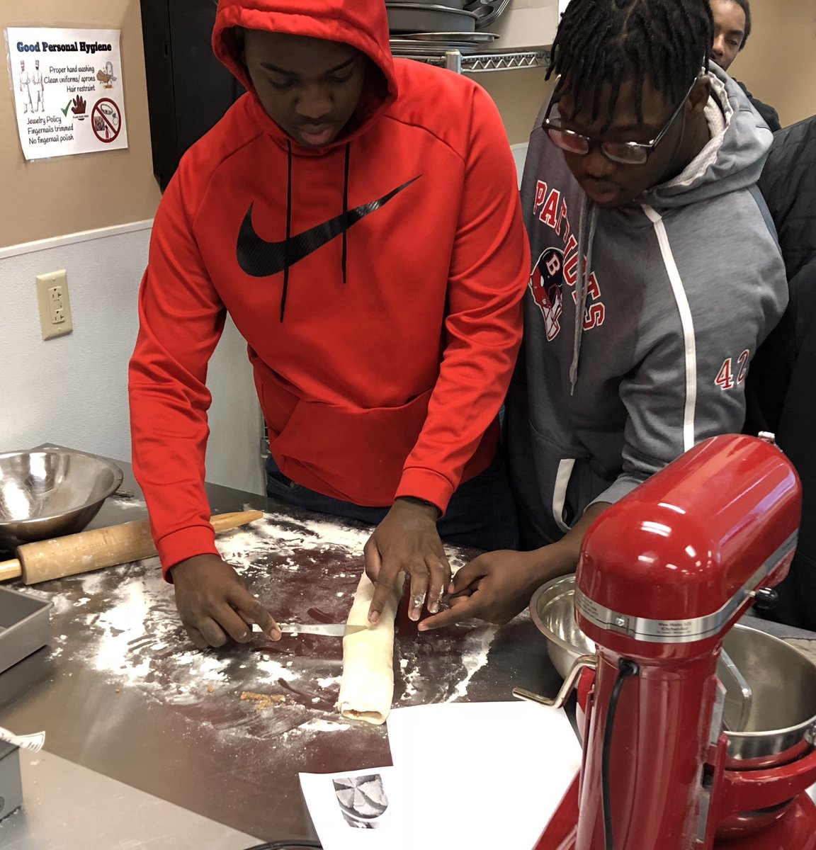 BHS_FACS's tweet photo. Cinnamon roll production in full effect!! Culinary 1 rocked it out in the kitchen today! @brenda_lidestri  @dawnecadams @BinghamtonCSD @Kevin_Richman https://t.co/XNNm2OzjlS