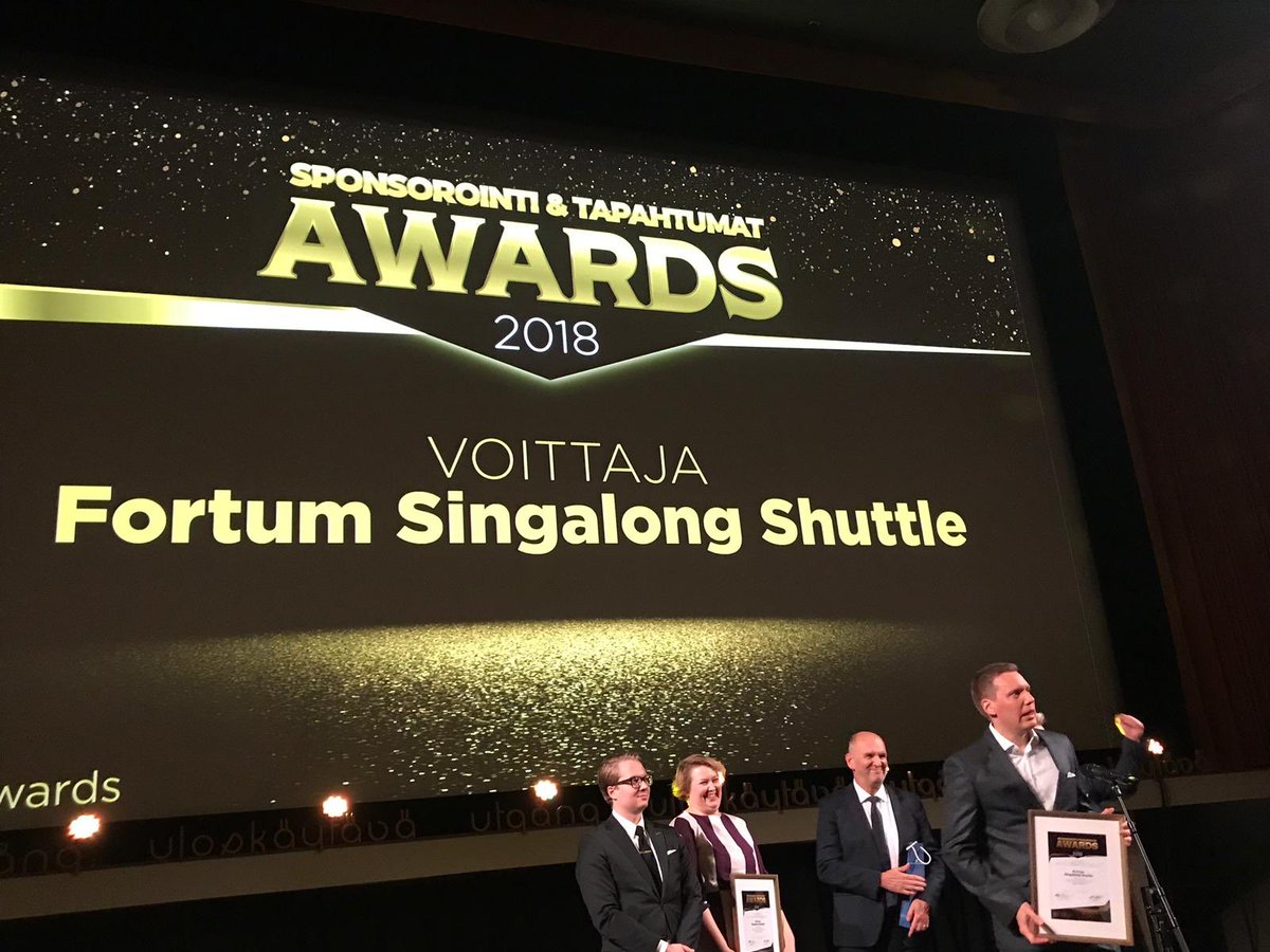 Hyvä fiilis 🤗 On mahtavaa tehdä duunia teidän kanssa <a href="/RuisrockTurku/">Ruisrock</a> ja <a href="/TBWAHelsinki/">TBWA\Helsinki</a>. #Fortum #singalongshuttle #ruisrock #sponsorointi #jointhechange