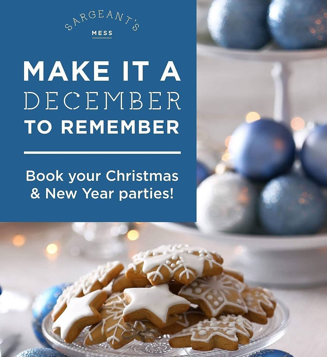 SargeantsMess's tweet photo. Still looking for a place to host your end of year party? Give us a call or enquiry online 🎉

#festive #christmasparty https://t.co/LzzMmiXlRF