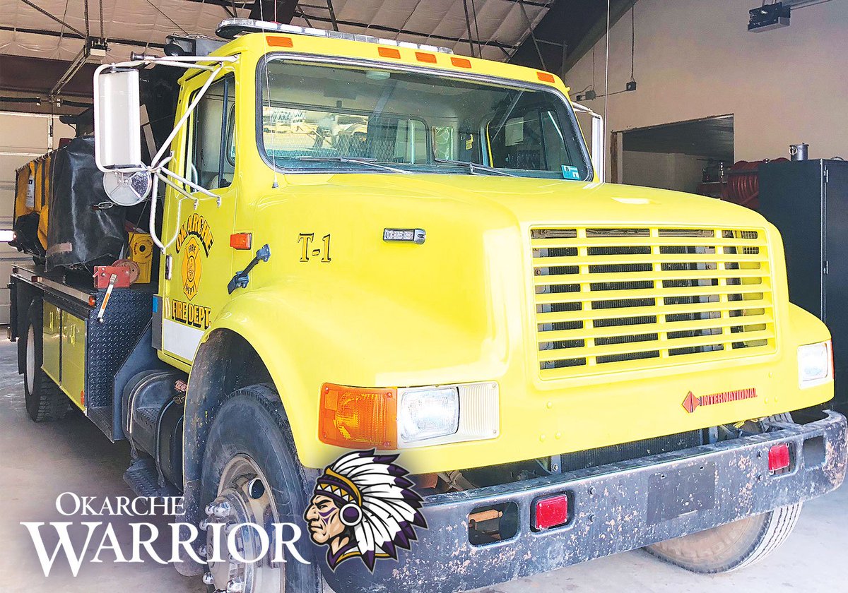 Mindy Ragan Wood writes, "Looking for a new home:  Fire department’s 1991 tanker being replaced by newer model."  Read at:  tinyurl.com/y7csrmcf #OkarcheFireDept #OkarcheWarrior