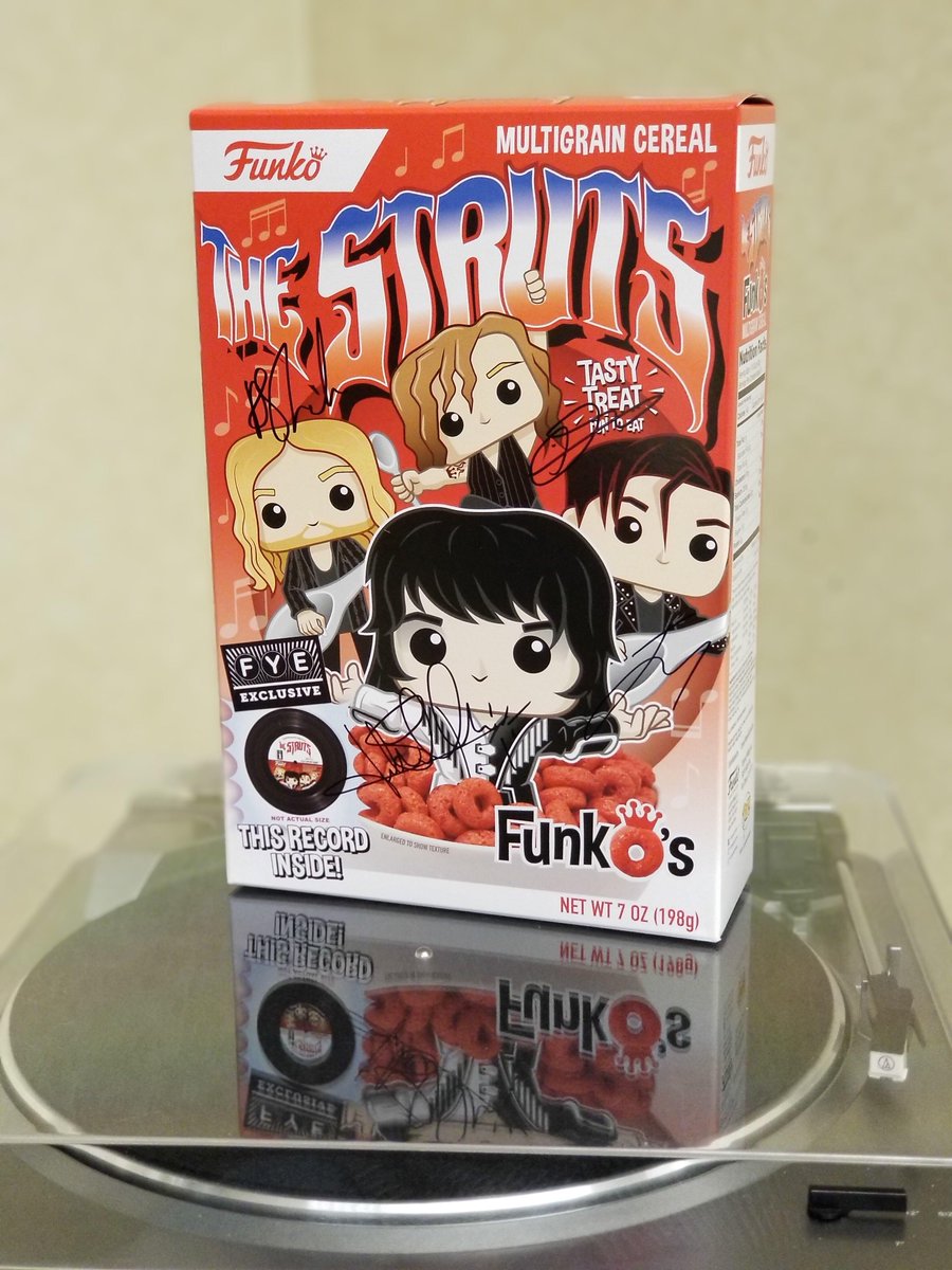 officialfye's tweet photo. Have you tried our new exclusive The Struts FunkO's Cereal yet?! It's a rockin' way to start your day!

RT for your chance to win 1 of 10 boxes signed by @TheStruts and pre-order a box at FYE today! @originalFunko https://t.co/TjnfcBDiZ9 https://t.co/l6st2hsdHh