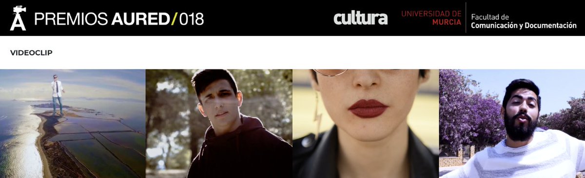 auredcine's tweet photo. Estos son los trabajos finalistas en la categoría de #videoclip de los Premios #Aured2018 ¿Ya los has visto? ¿Y todavía no has votado? https://t.co/QXqBHNGCok https://t.co/pxmMdkOvJg