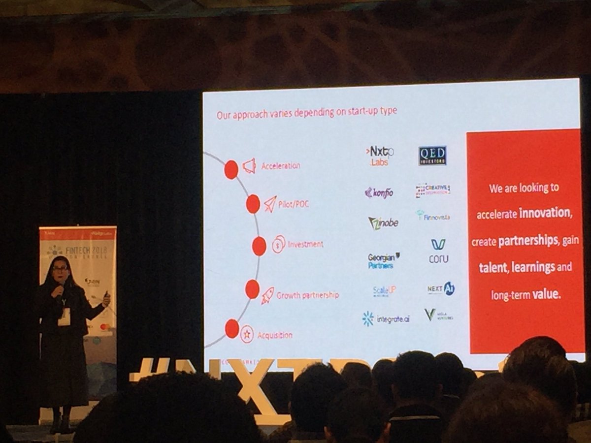 zalosnchz's tweet photo. .@thaydeo comparte en #fintechconference2018 el cambio cultural que @scotiabank ha desarrollado con el ecosistema #Fintech y los resultados: 40 inversiones en Fintech, 20 partnership y más de 75 POCs https://t.co/zgEsstIik6