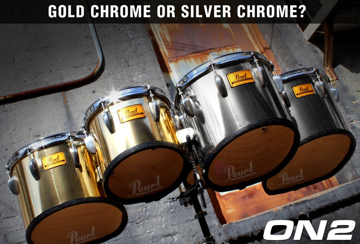 ON2Percussion's tweet photo. Silver Chrome or Gold Chrome?
https://t.co/SLapahz2RV
#ON2Percussion #DrumSlips https://t.co/3lwrBrirk8