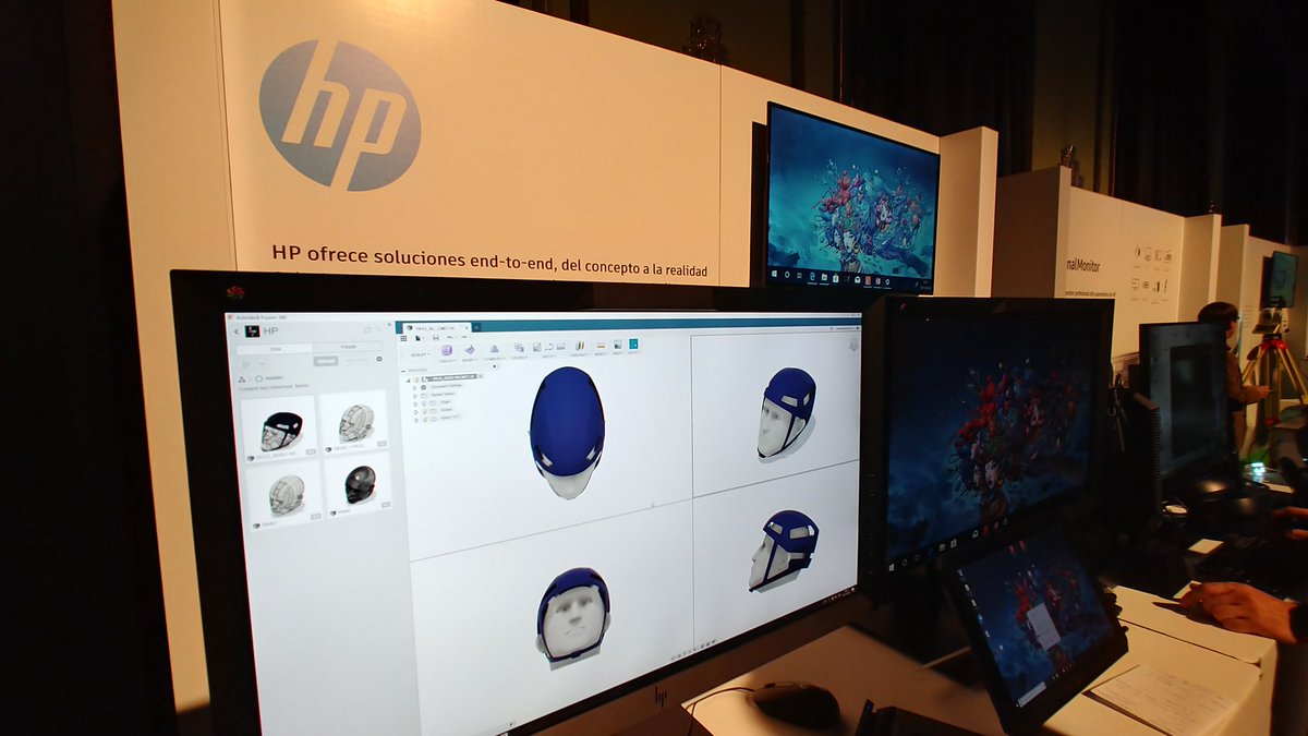 melchor_sanz's tweet photo. Hoy estamos desde @HPEspana en #AutoDeskExperience donde mostraremos en primicia como con HP y Autodesk se puede cerrar el ciclo de la fabricacion 3D: Diseño, Escaneo 2D/3D, impresion 2D, Experiencia VR 3D y fabricaccion 3D ... Todo Autodesk y HP. https://t.co/P2q4xK4CSI