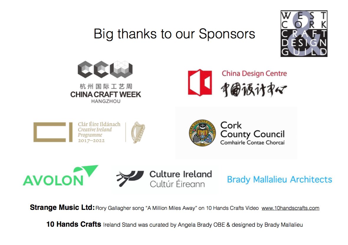 angelabradyRIBA's tweet photo. Some photos on @Linkedinof of a great session at #ChinaCraftWeek Hangzhou with @10HandsCrafts https://t.co/TdxhXoqA9n Big thanks to our sponsors #CultureIreland @Corkcoco @avolon_aero @CreativeIreland @BradyMallalieu #ChinaCraftWeek #strangemusic https://t.co/7HWVHXoVnn