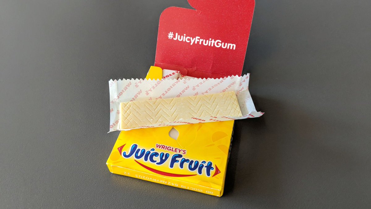 ClickHole's tweet image. Coming Clean: Juicy Fruit Has Announced That The White Dust On Their Sticks Of Gum Is Regular-Ass Dust, And If That’s A Deal Breaker For You, They Understand clckhl.co/X4BVNxS