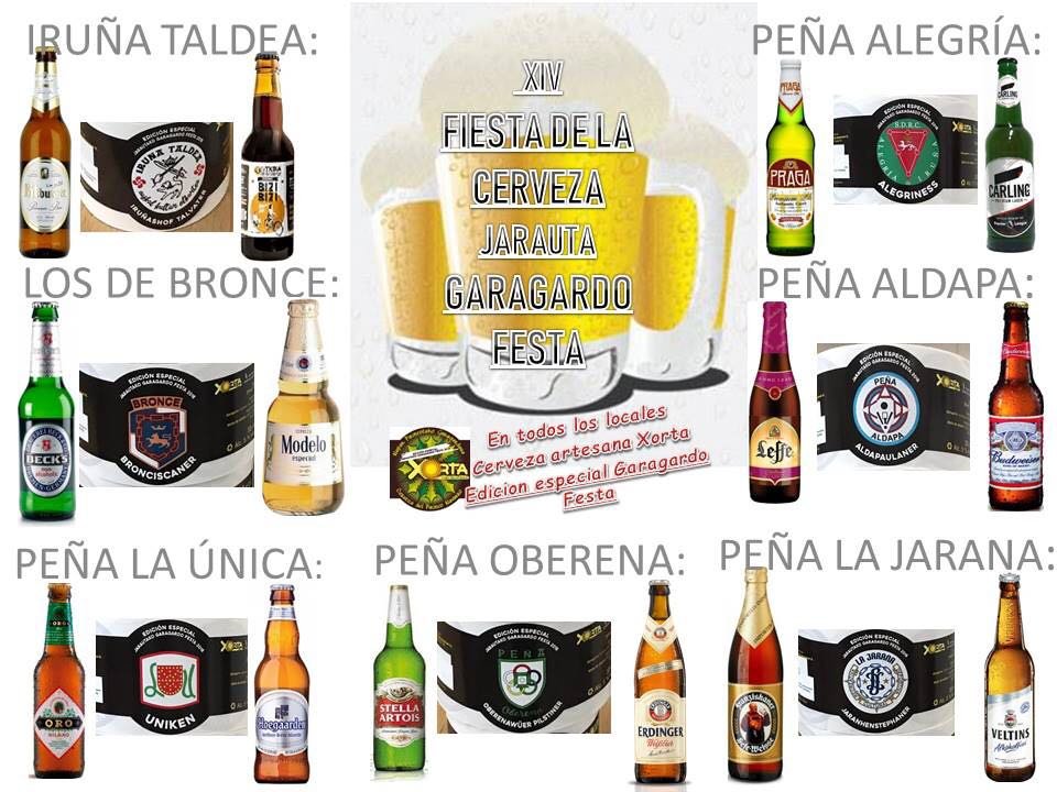 Alineación cervecil para el sábado en la Fiesta de la Cerveza de Jarauta-Jarautako Garagardo Festa
#Pamplona #Iruñea