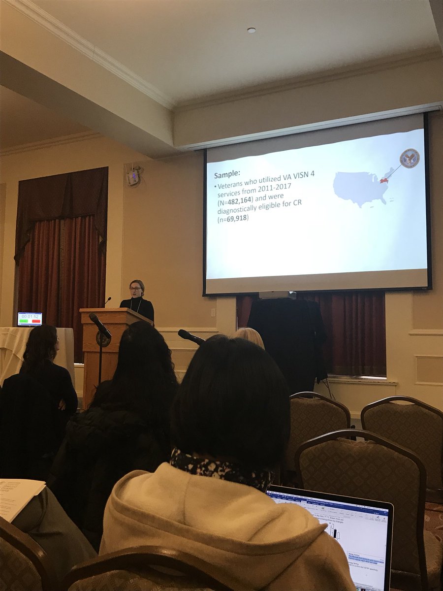 Pitt Center for Sleep and Circadian Science (@pittsleep) on Twitter photo Postdoc Dr Caitlan Tighe of <a href="/DeptVetAffairs/">Veterans Affairs</a> in Pittsburgh presents on sleep disorders in veterans eligible for cardiac rehab #PittSleepDay Postdoc Dr Caitlan Tighe of <a href="/DeptVetAffairs/">Veterans Affairs</a> in Pittsburgh presents on sleep disorders in veterans eligible for cardiac rehab #PittSleepDay