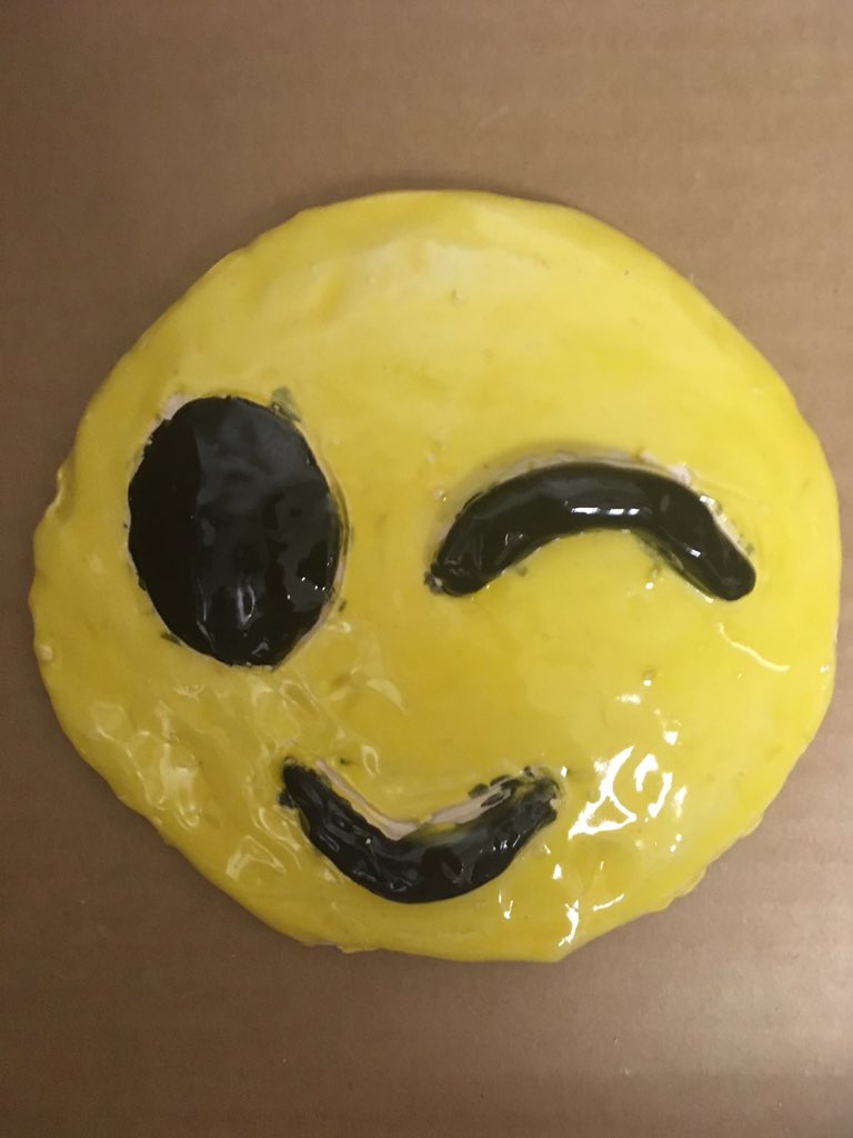 Ceramic emojis were a hit! #teamfox #cobbARTrocks