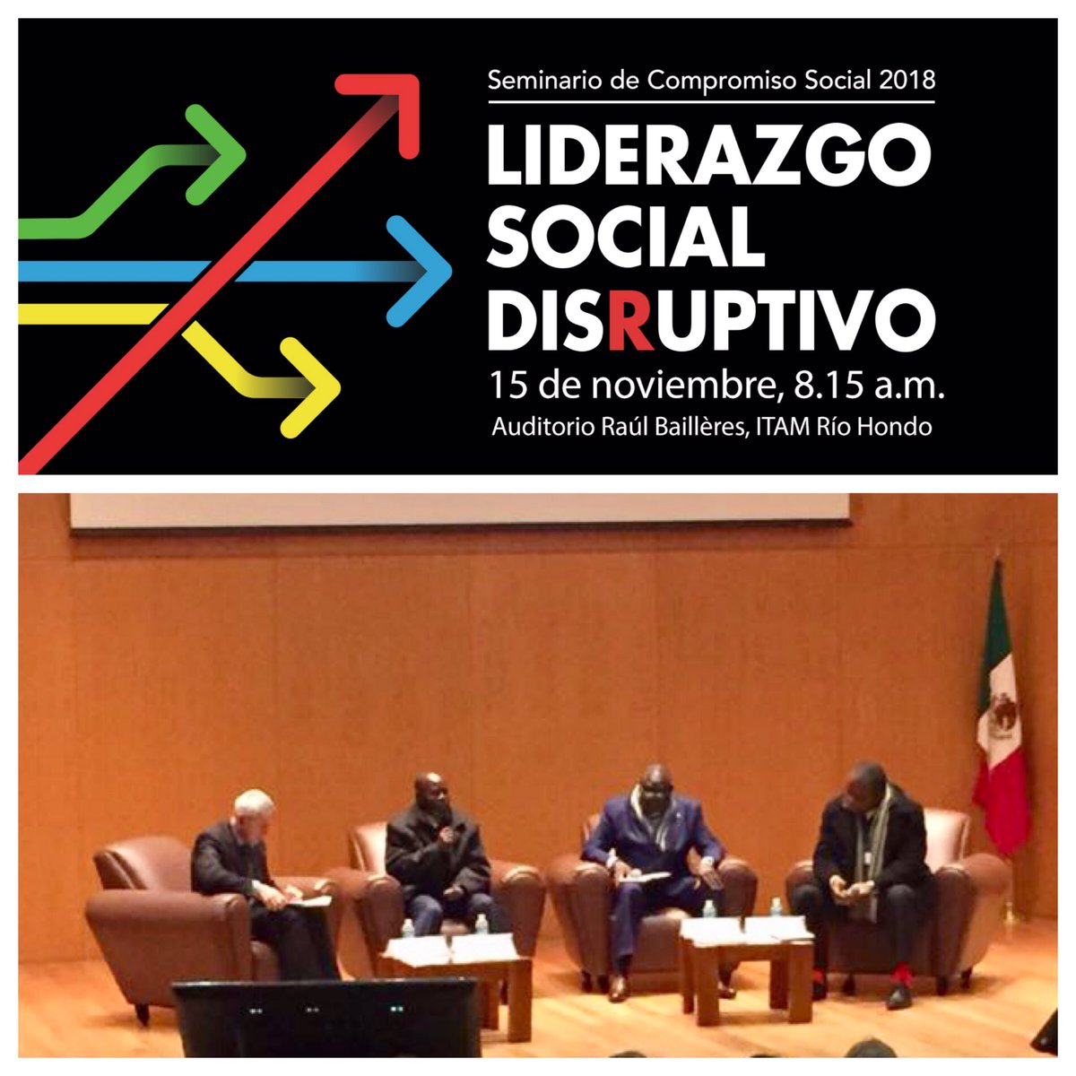 ExITAM's tweet photo. Panel de Liderazgo para la Paz en el Seminario #CompromisoSocialITAM https://t.co/SuNFAfWHco