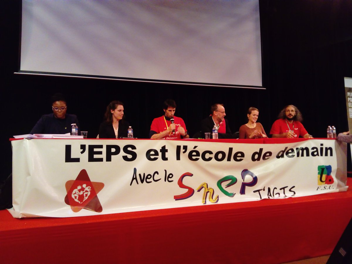 snepfsu's tweet photo. Séquence Appel des assises du sport pour développer le service public du sport !
Avec Emmanuelle BONNET-OULADJ FSGT, Audrey PRIETO Championne du monde de Lutte, Ayodele IKUESAN vice championne d'Europe du 4X100
#ColloqueEpsSnepFsu
@snepfsu https://t.co/dxvuHcSvvf