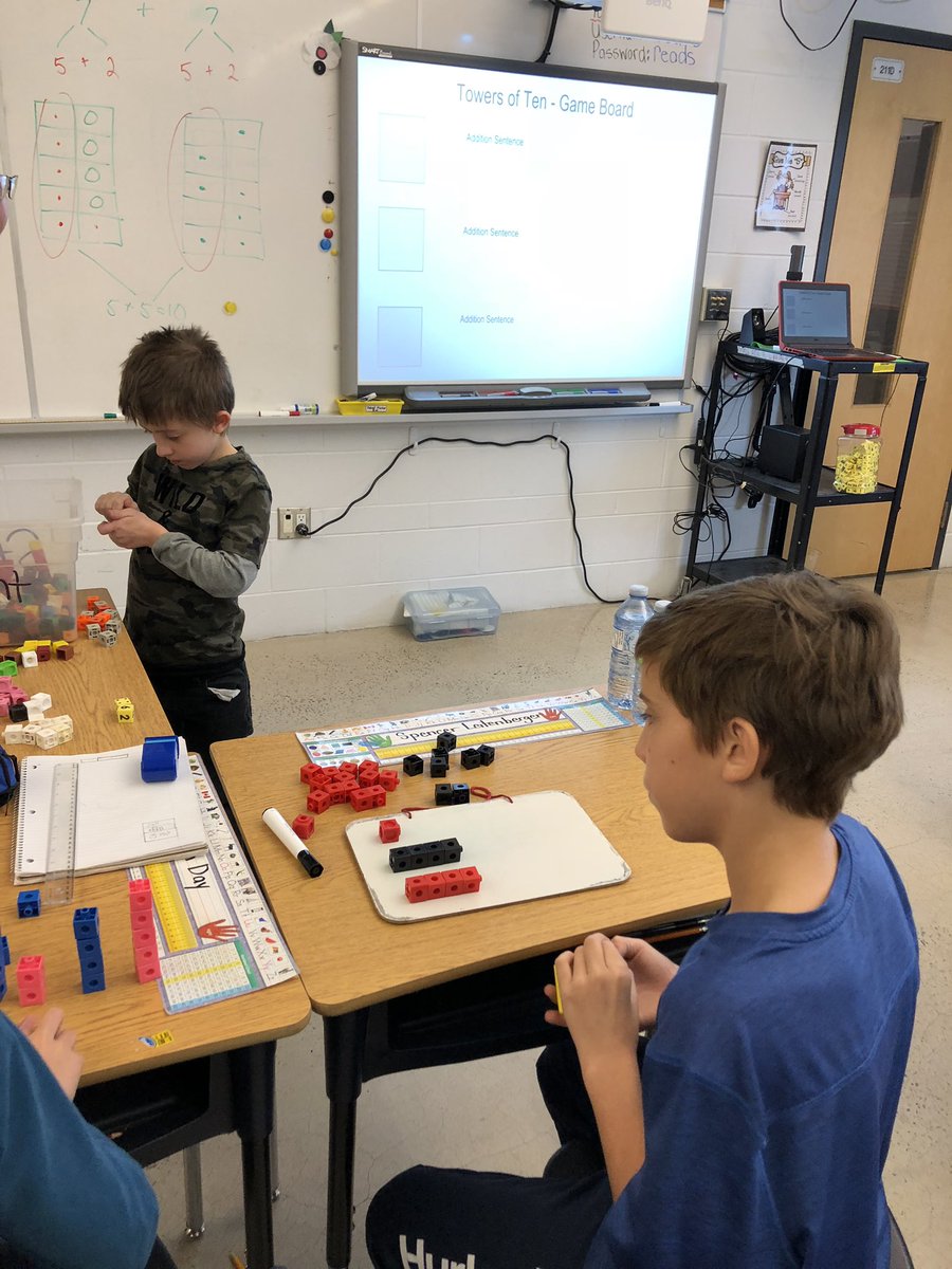 igniteincite's tweet photo. Mrs. Croteau’s class is working on decomposing numbers to “make ten” through #numberstrings and the #Supersource “Towers of Ten” game #using10frames @MundysBayPS @CroteauLaura @scdsbmath #scdsbSEF #IAFcycle #scdsbmath https://t.co/7muBehLOuP