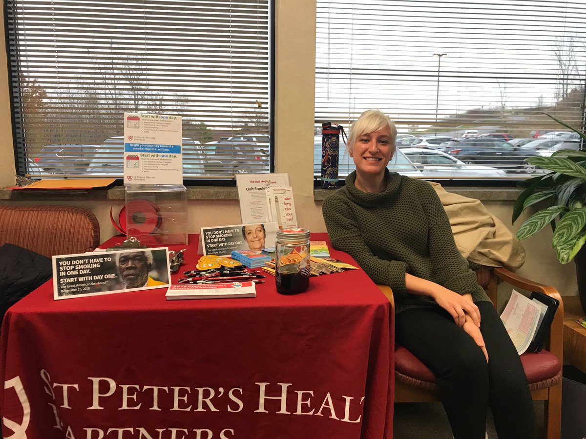 _HealthPrograms's tweet image. Beat the storm! Come on over to Capital Region Family Health and pledge to quit for day for the Great American Smokeout! We have free counseling and resources available. We’re here until 3:30. 😊 # sphp # sphpwellness #GASO