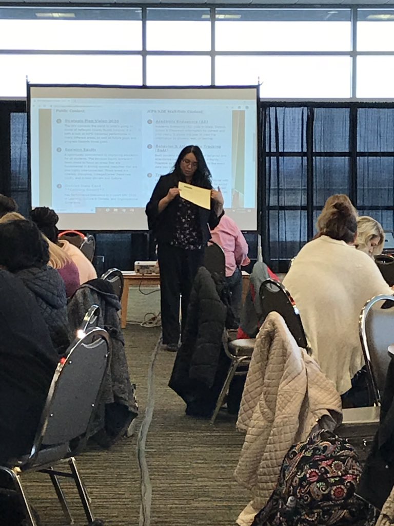 dena_dossett's tweet photo. Enjoyed collaborating with instructional coaches/GCCs on how we can use data and resources available to support improvement efforts. @JCPSAsstSuptTL @JCPSplanning @JCPSgrants https://t.co/ckwT3ue6aX
