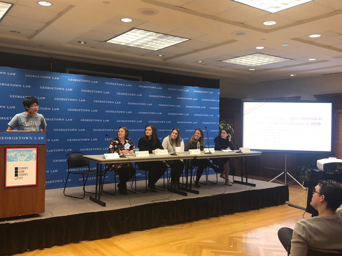 JenDomagalG's tweet photo. .@allintovote’s @ShelbyHarold on an all-women #civictech panel at #SLSVSummit. #allintovote #StudentVote https://t.co/pCBIQCuTG7