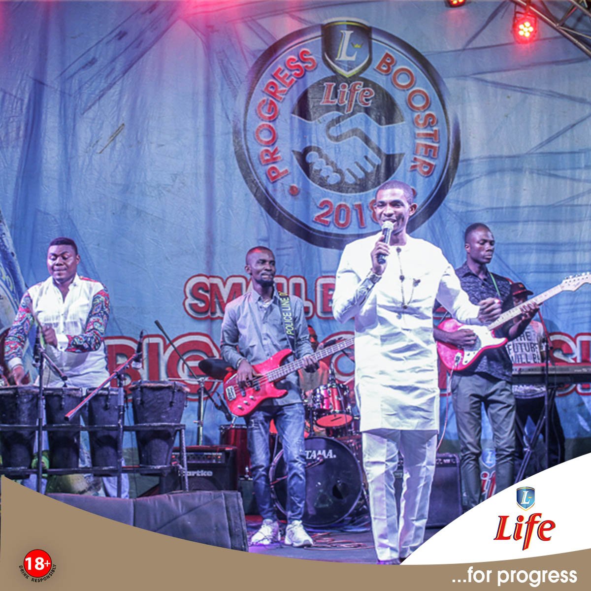 lifelager_ng's tweet photo. It was fun unlimited at Orlu! If you were there live, raise your hands...✋ #LifeLagerBeer #ProgressBooster2018. https://t.co/X3UO4xsPT3