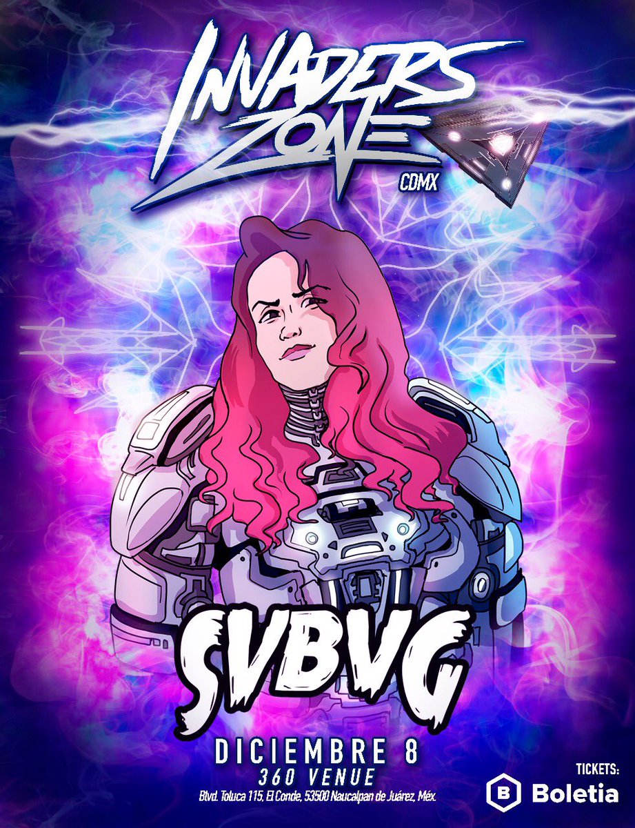 Svbvg's tweet photo. 🔥 Ya Faltan menos dias para #INVADERSZONE estoy muy emocionada por verlos ahí ☠️☠️ https://t.co/StmlzCswKv