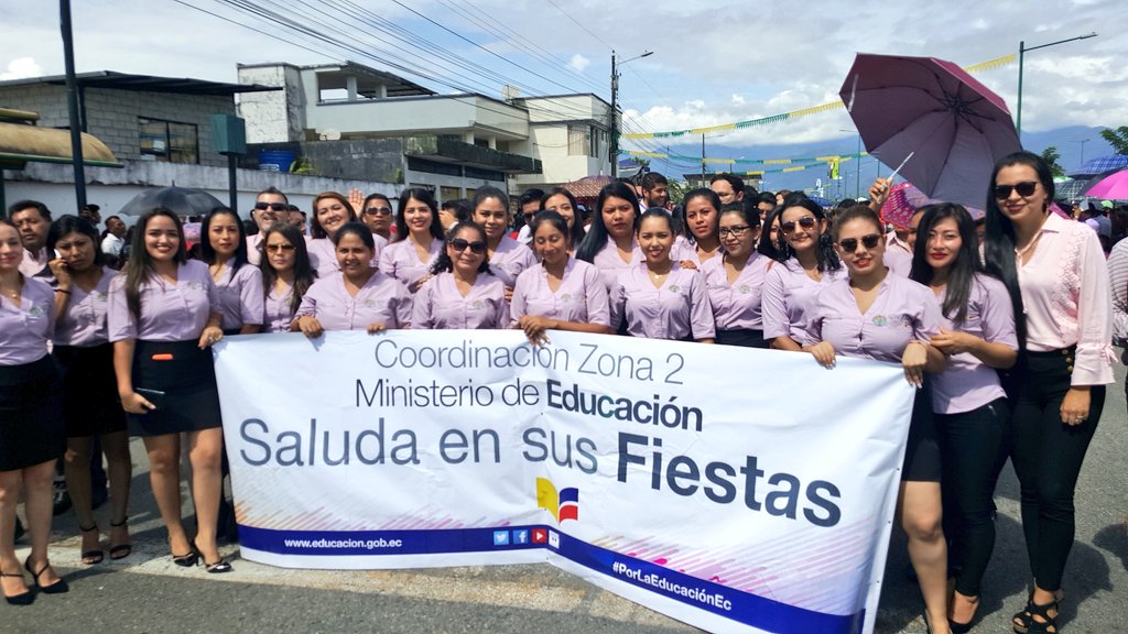 EducacionZ2_Ec's tweet photo. La comunidad educativa saluda a Tena en sus 458 años de fundación. #PorLaEducaciónEc https://t.co/PL0l6ww4Kj