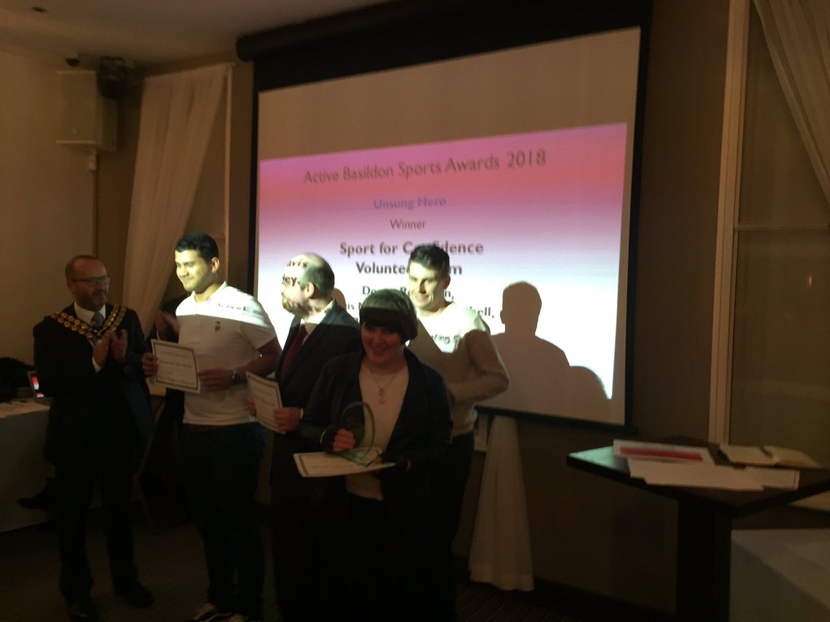 tednmitchell's tweet photo. Active Basildon Unsung Heroes/volunteers of the year award winners!!! #SportforConfidence https://t.co/XMvz4syfeg